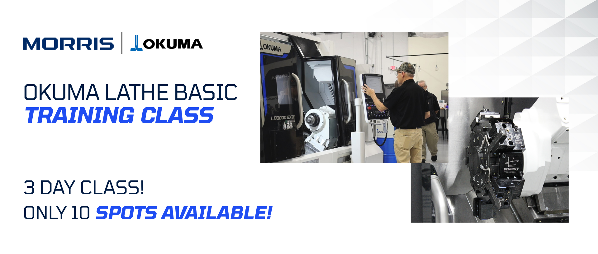 Hands-on foundational training for operators and programmers new to Okuma or CNC machining. 