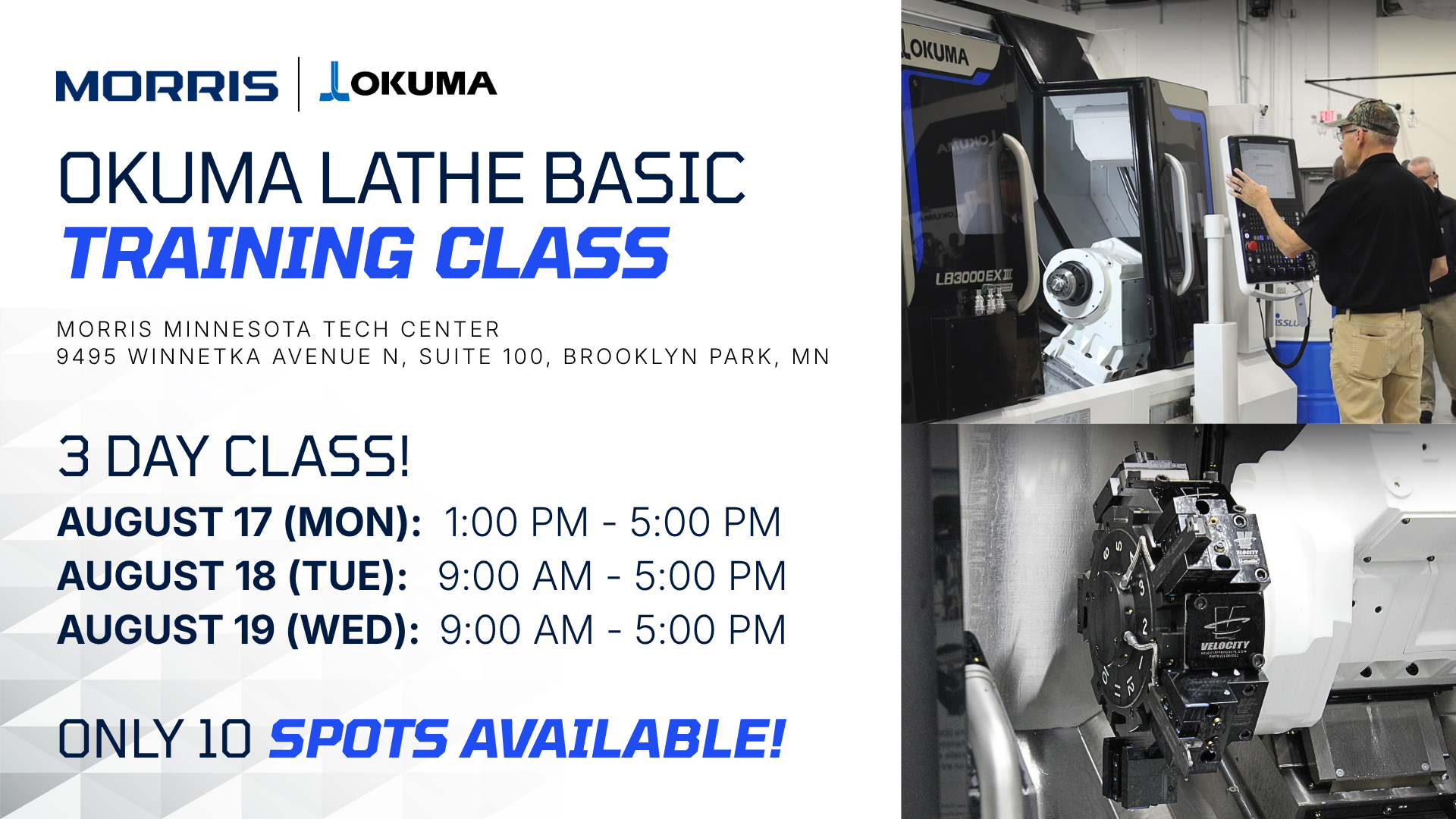 MMW Okuma Lathe Training Flyer